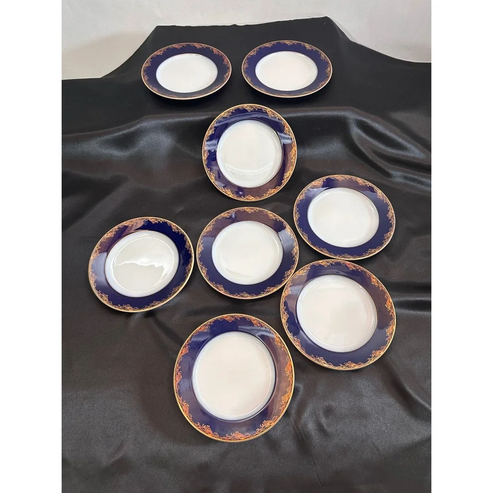 8 Rosenthal Classic Rose‎ Frederick the Great Cobalt Gold 7.75